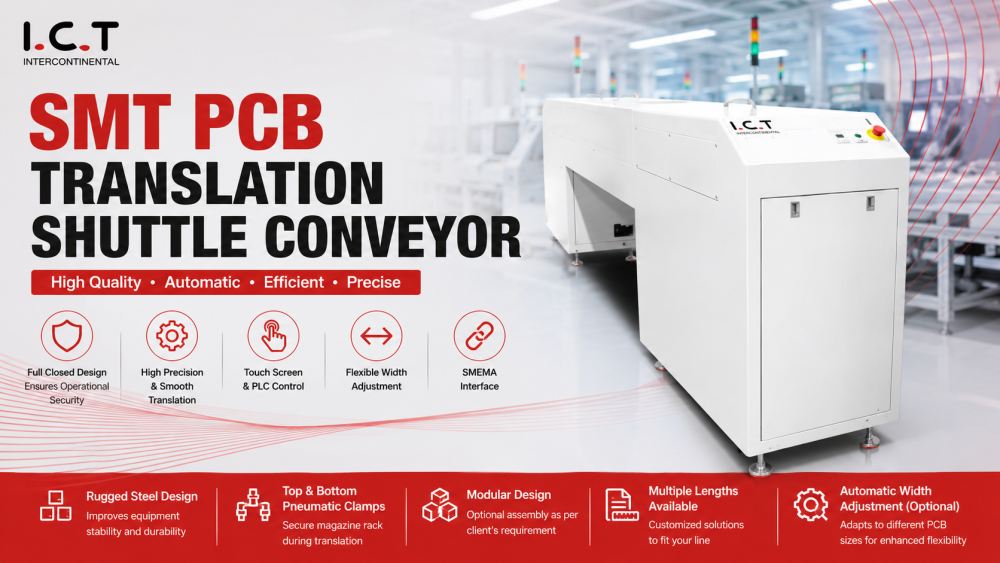 SMT PCB Translation Shuttle Conveyor SMT PCB dịch con thoi Băng tải