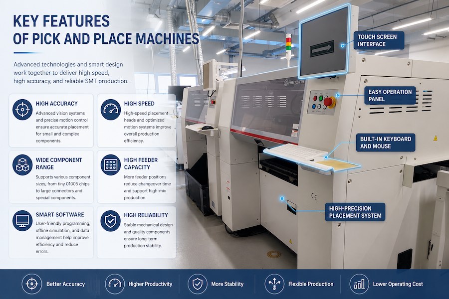 2-05 How Pick and Place Machines Support Different Production Models 2-05 Cách máy gắp và đặt hỗ trợ các mô hình sản xuất khác nhau