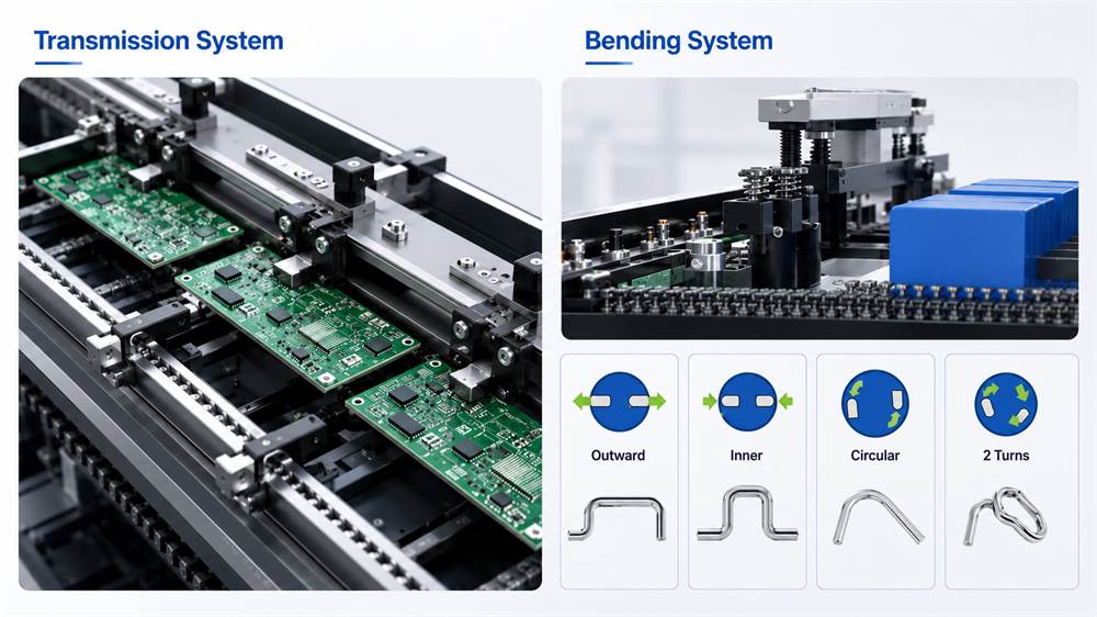 Transmission System And Bending System Hệ thống truyền động và hệ thống uốn