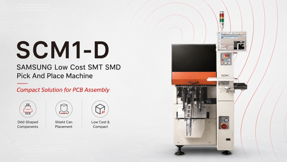 SCM1-D SAMSUNG Low Cost SMT SMD Pick And Place Machine SCM1-D SAMSUNG Máy gắp và đặt giá rẻ SMT SMD