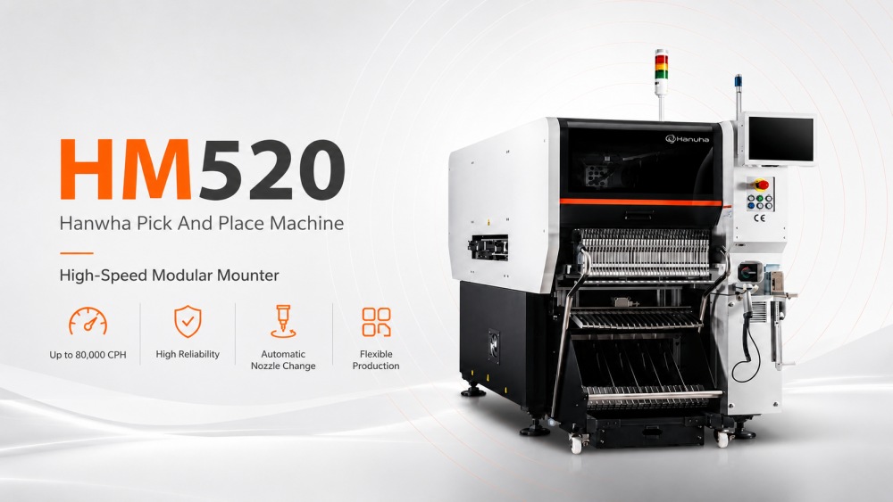 HM520 Hanwha Pick And Place Machine Máy gắp đặt HM520 Hanwha