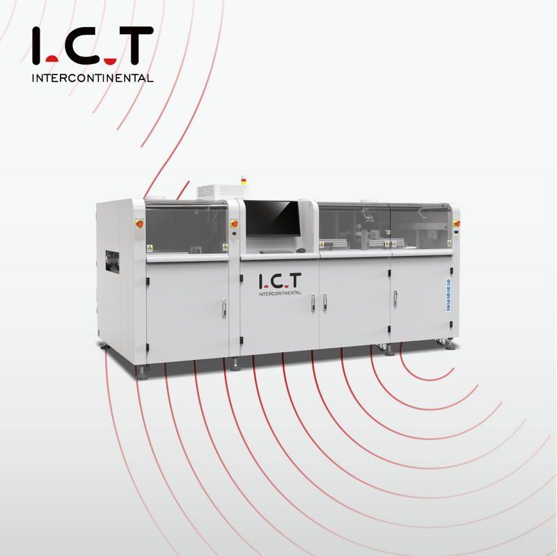 I.C.T-SS550P1 |Máy hàn sóng chọn lọc trực tuyến hoàn toàn tự động PCB với 2 nồi hàn 