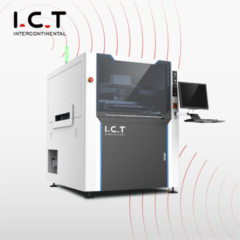 I.C.T |SMT Máy hàn tự động tiêu chuẩn dòng miếng kim thuộc mỏng Máy in phun