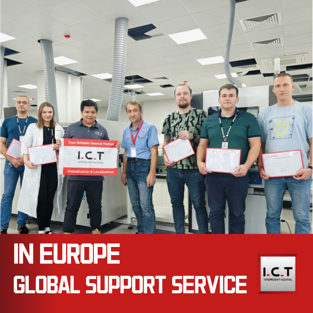 I.C.T | Máy hàn sóng hoàn toàn tự động Băng tải đầu vào