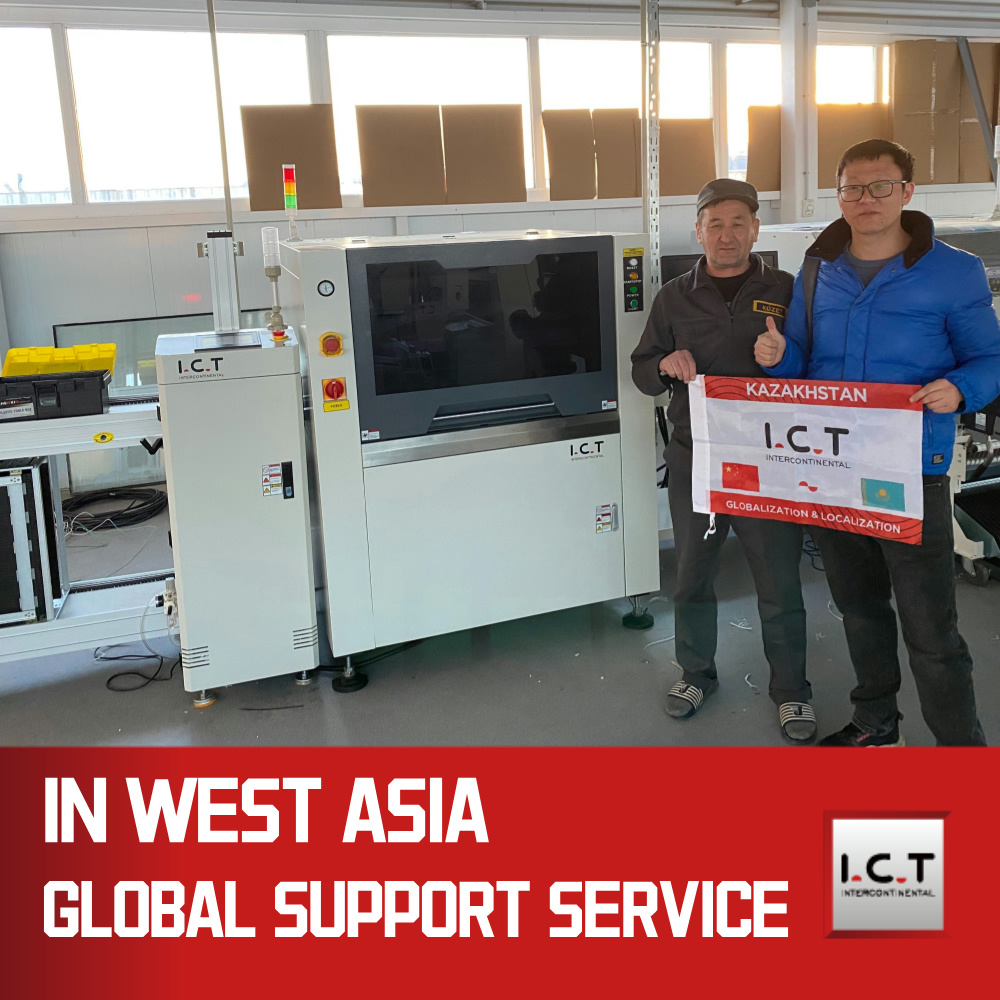 I.C.T | SMT Liên kết Băng tải Bộ xếp bảng hệ thống Băng tải Giá xuất xưởng