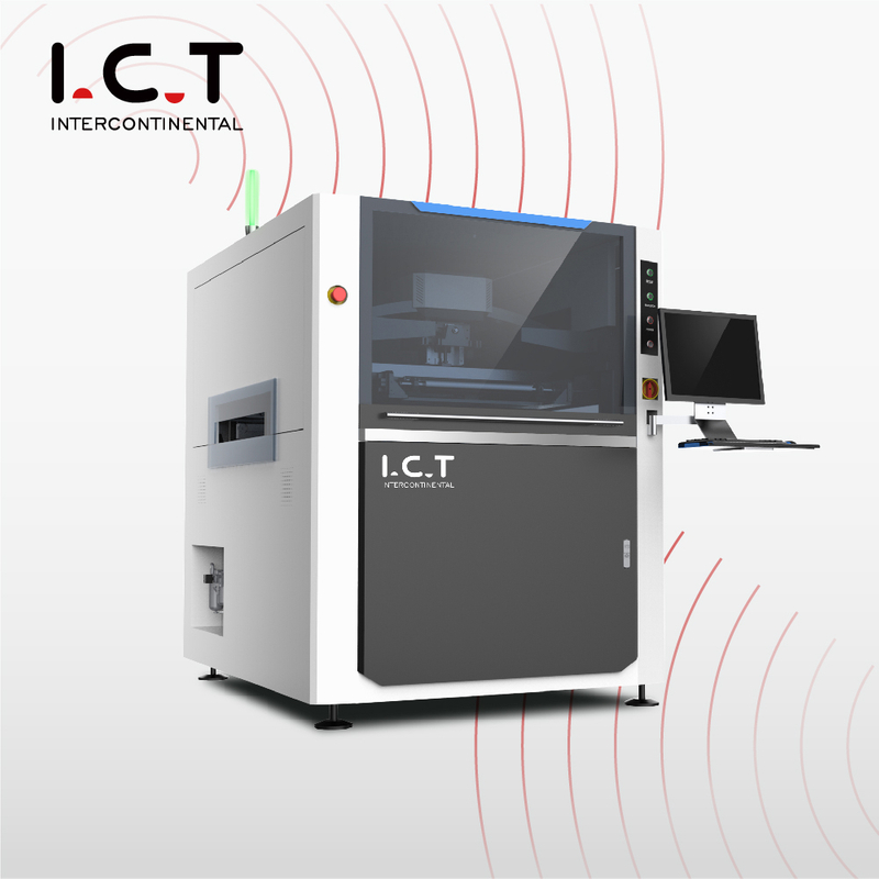 I.C.T-5151 |Dán hàn PCB SMT Máy in màn hình máy hoàn toàn tự động cho LED