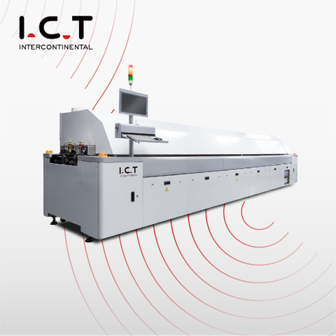 I.C.T |Nitơ chân không SMT Lò nướng lại dòng đối lưu PCB Nhà cung cấp lò nướng