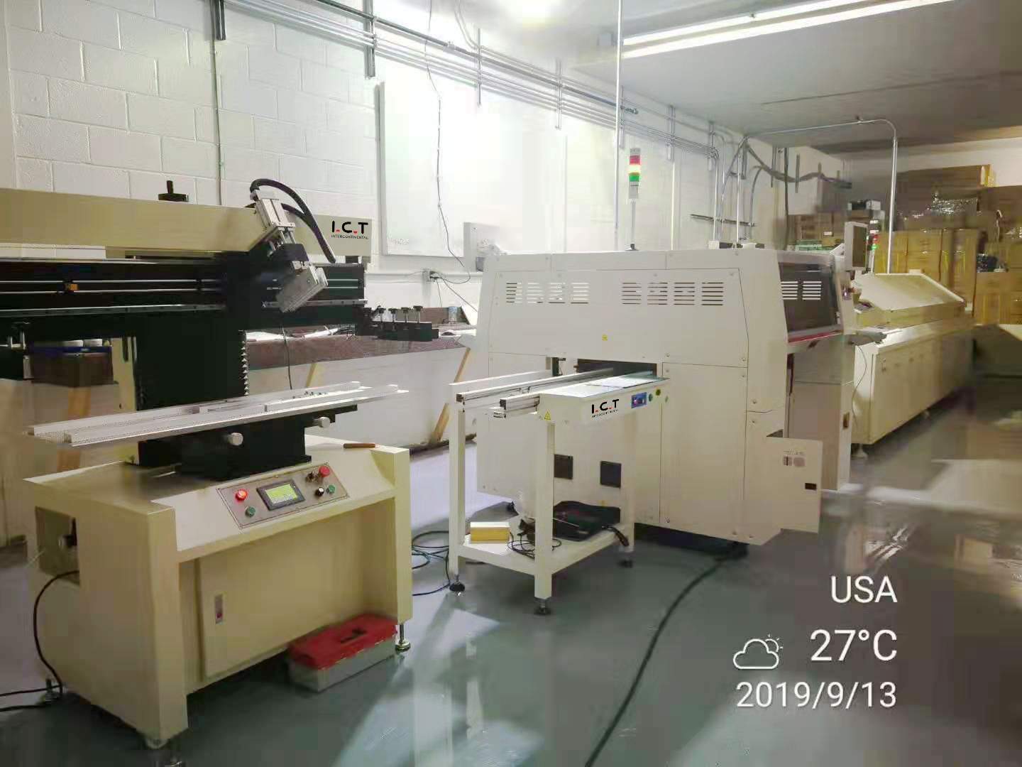 Dây chuyền sản xuất I.C.T USA-Semi-auto SMT 19.09