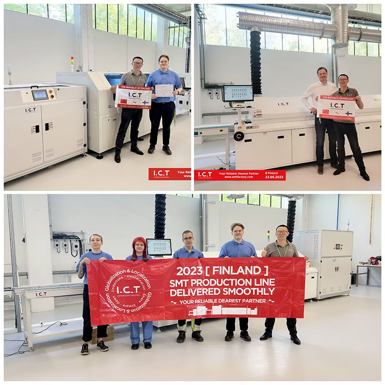 I.C.T | Máy hàn 150-200w cho SMT Lò nướng Reflow điện tử Băng tải