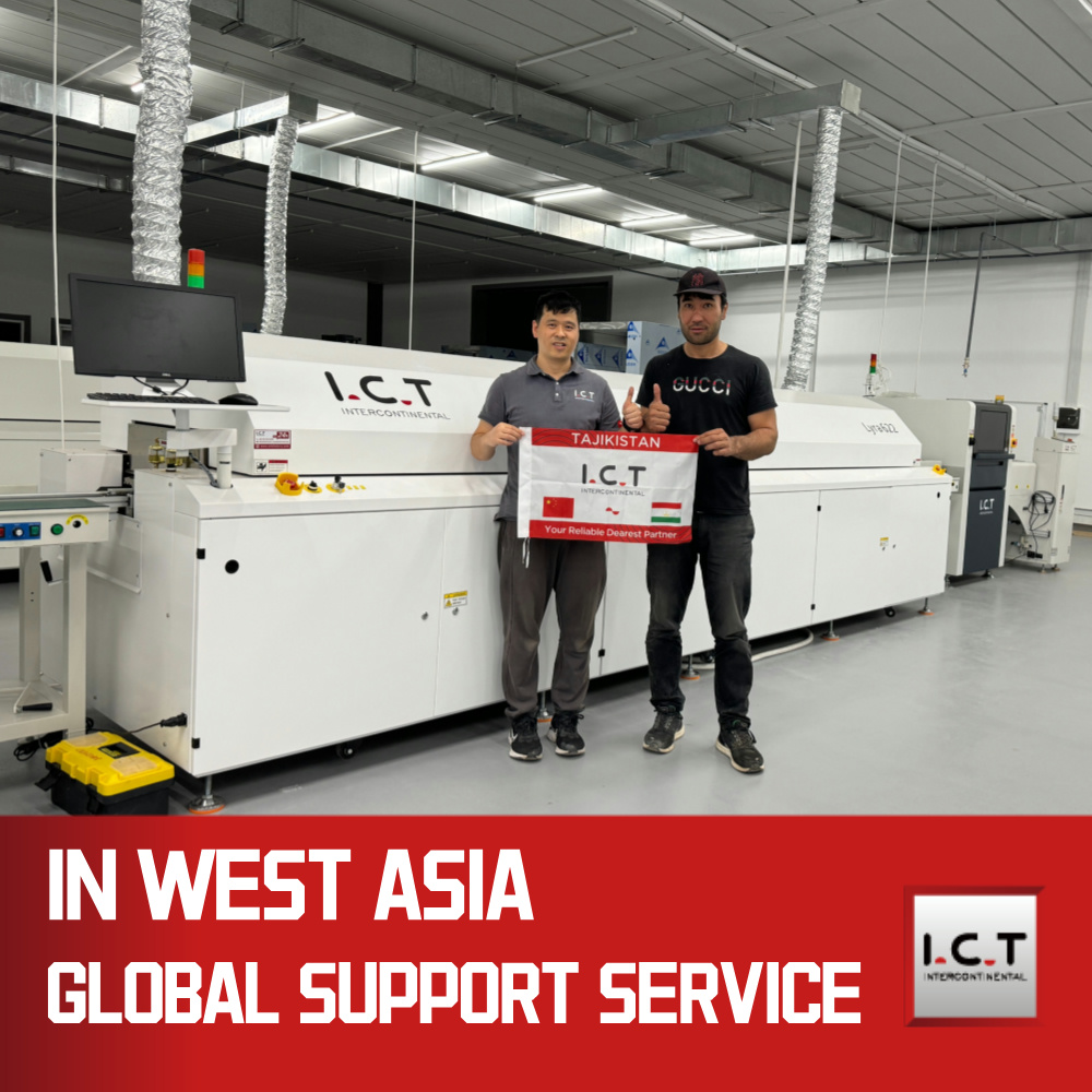 I.C.T | Hoàn toàn tự động SMT Lò nướng Reflow với Nitơ PCB Lò hàn Reflow