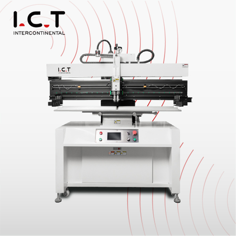 P12 ICT Semi Auto miếng kim thuộc mỏng Máy in SMT PCB Máy in dán bán tự động