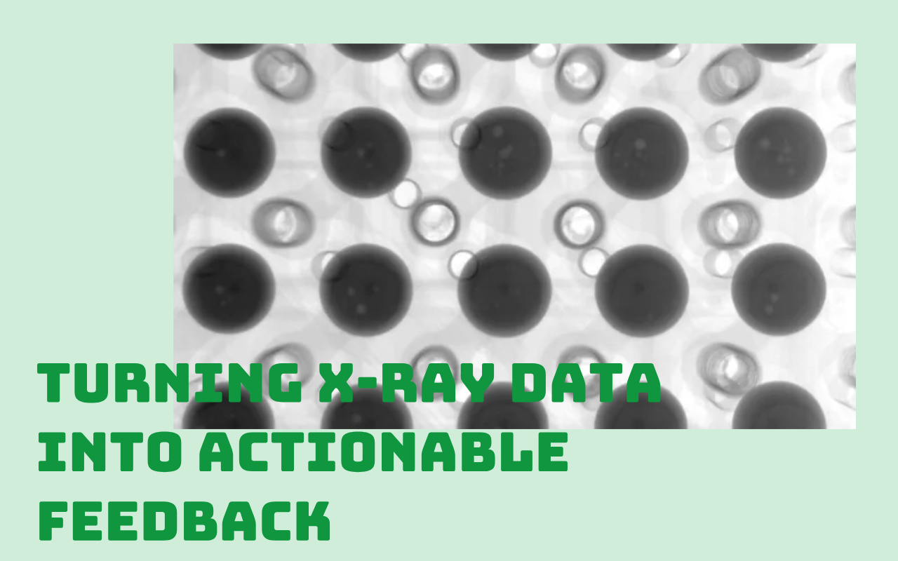 5. V&ograve;ng phản hồi tia X thực tế trong sản xuất thực tế