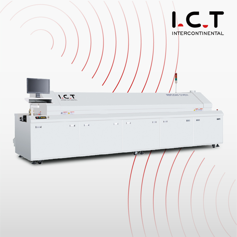 Lò nướng Reflow 12 vùng đường ray kép SMT