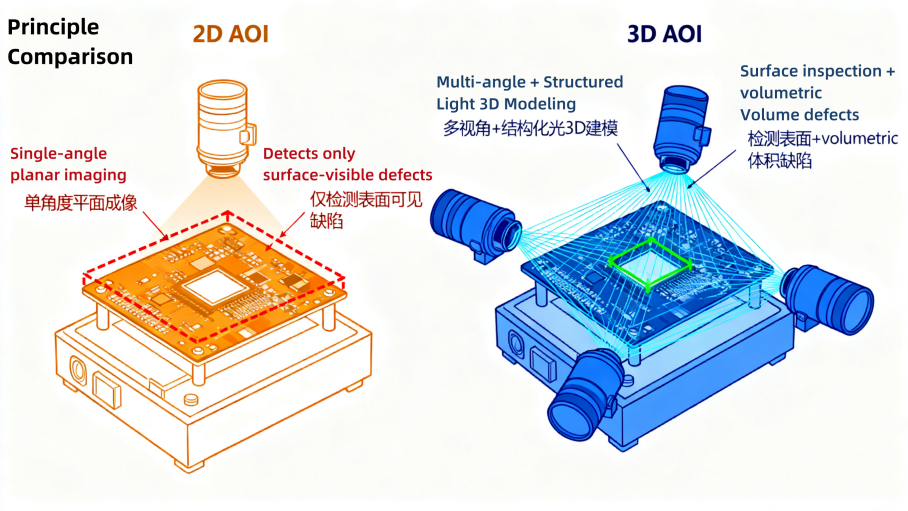 Nguyên tắc so sánh 2D VS 3D AOI