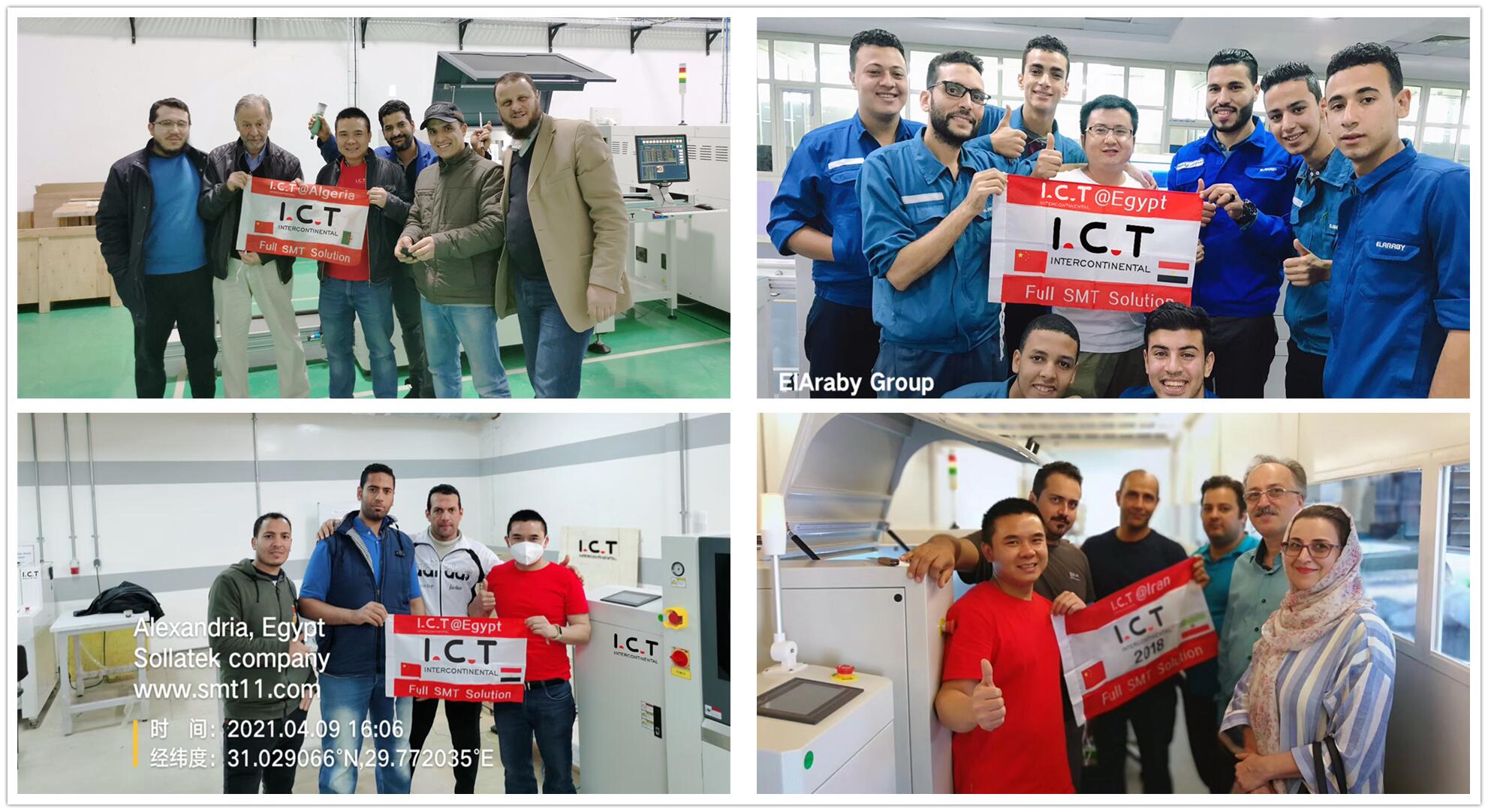 I.C.T Dịch vụ đường ray lò nướng Reflow