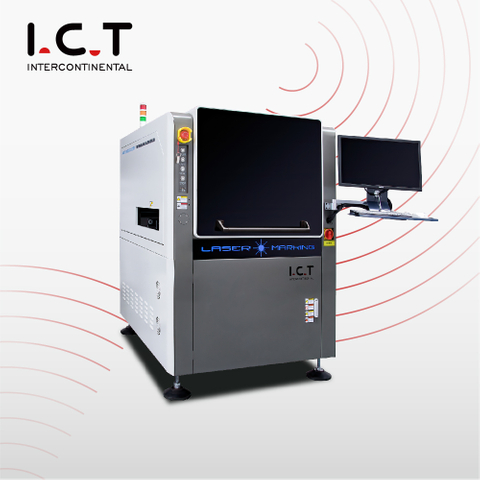I.C.T |Máy in laser sợi quang Tự động lấy nét 20w 30w 50w 70w 100w