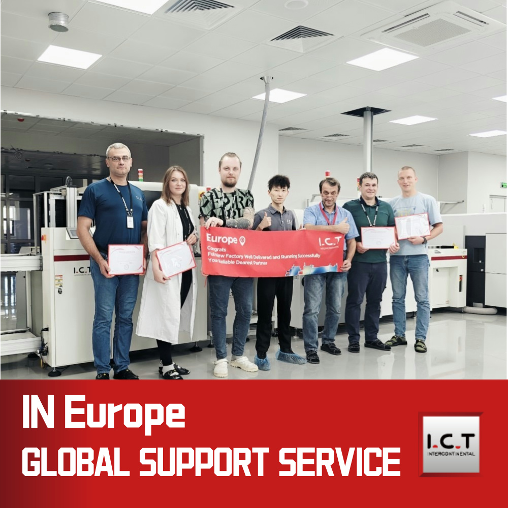 I.C.T-5151 | Dán hàn PCB SMT Máy in màn hình máy hoàn toàn tự động cho LED