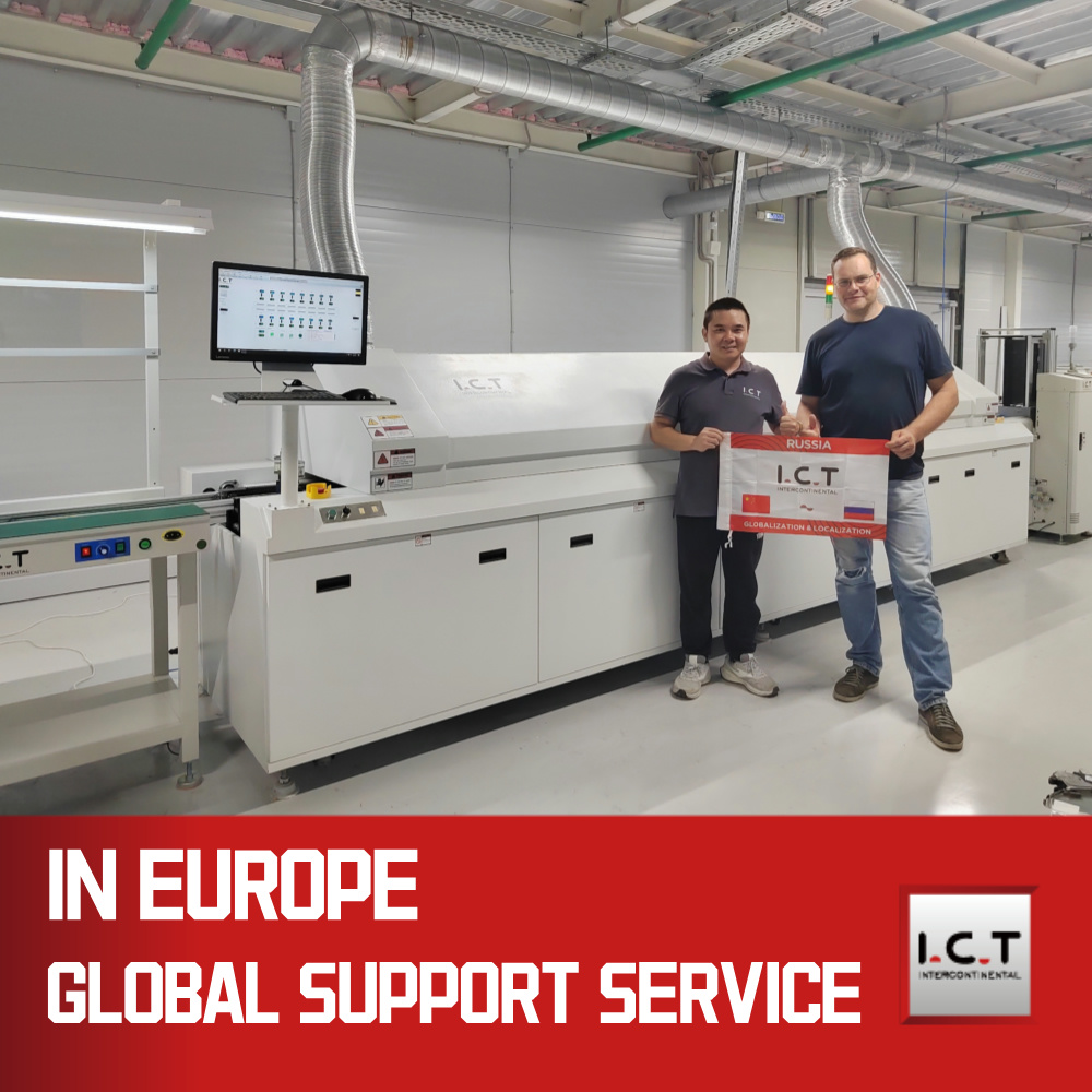 I.C.T | Lò nướng Reflow hiệu quả cao với máy hàn Reflow bơm và máy làm lạnh