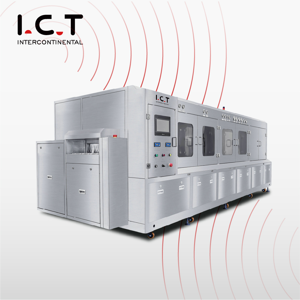 I.C.T |Bảng điều khiển màn hình bề mặt axit Smt 800 Máy làm sạch PCB
