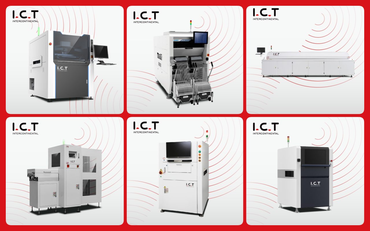 1 SMT Line with SMT Machine 03 1 SMT Dây chuyền với máy SMT 03