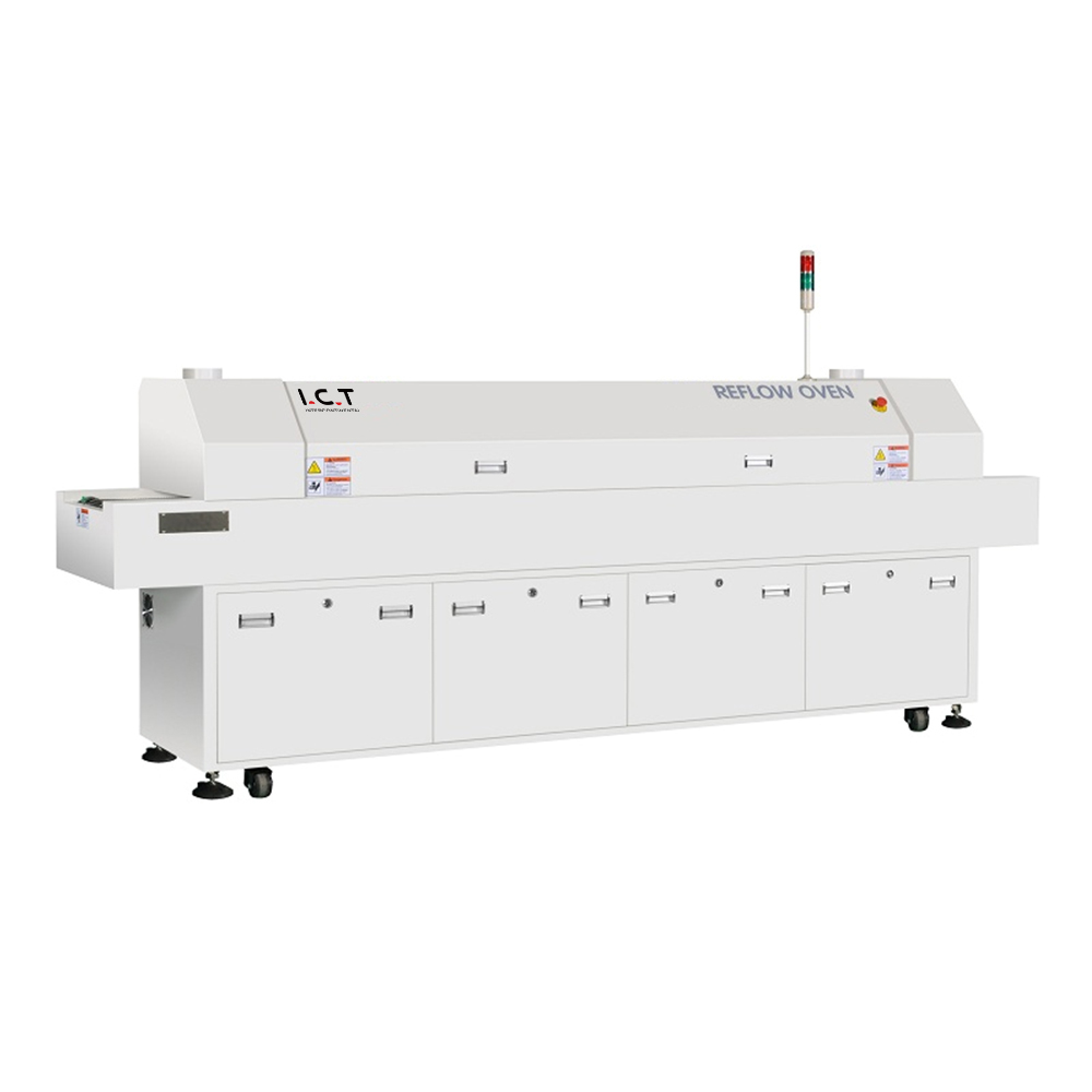 I.C.T |Máy Reflow chân không giá rẻ SMT Băng tải