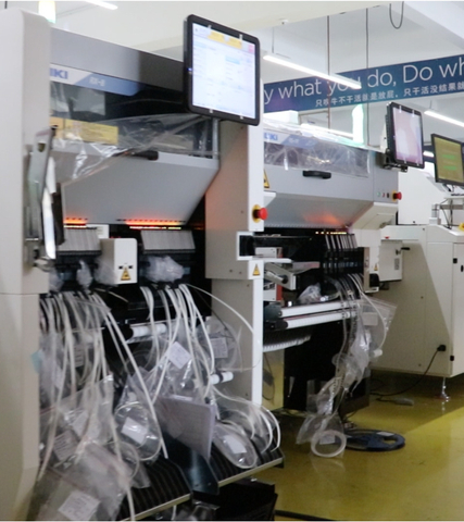 I.C.T | JUKI LED Máy gắp và đặt thân cố định 4 đầu đèn tuýp SMT Máy đếm chip cho PCB