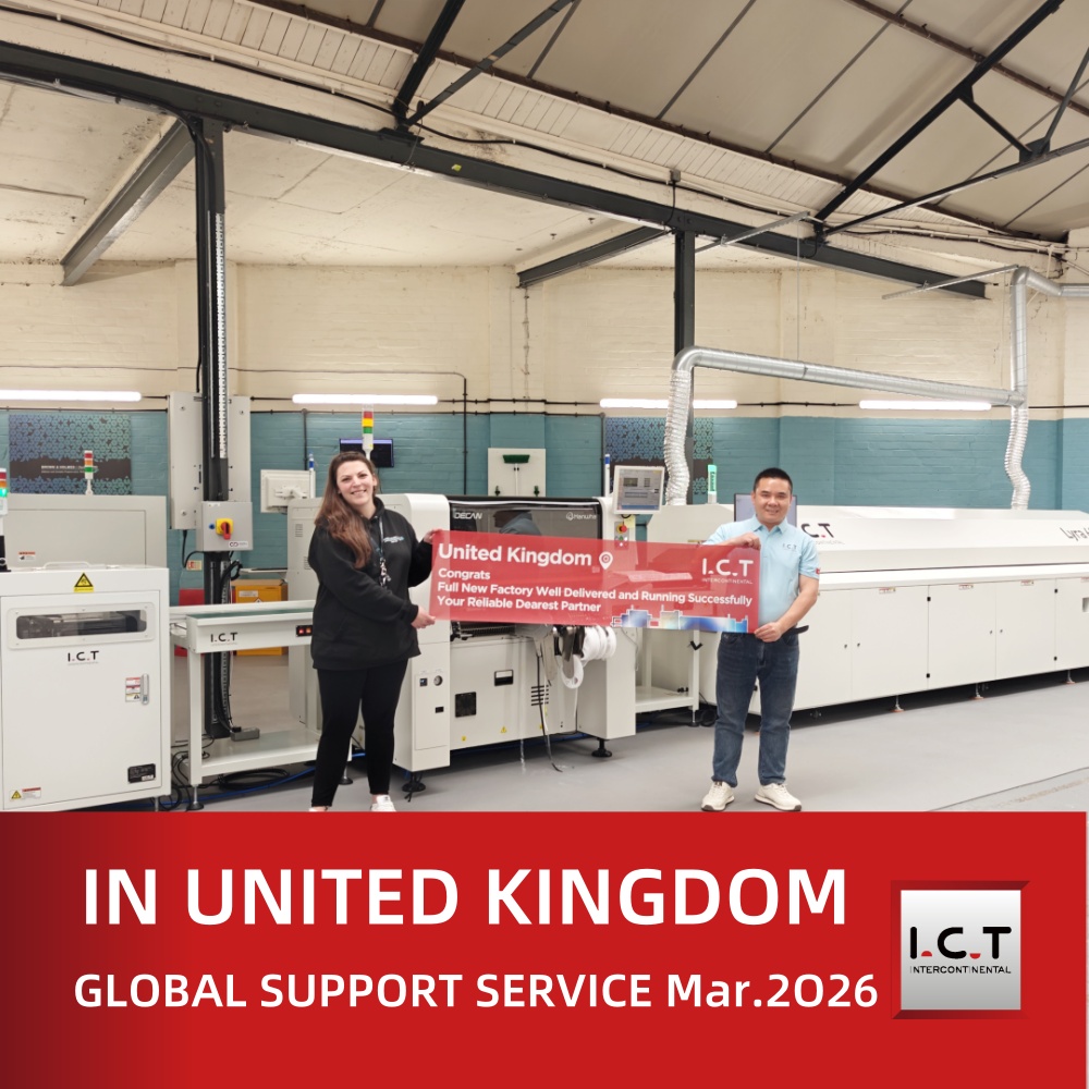 I.C.T | Tự động xoay ván 90 độ Smt PCB Băng tải