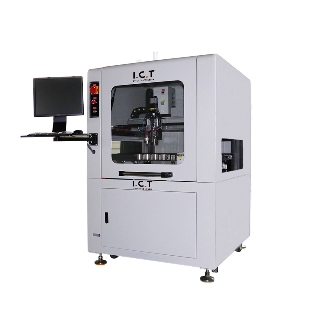 I.C.T-T420 |Máy phủ đồng dạng cho máy tính để bàn SMT PCBA tự động