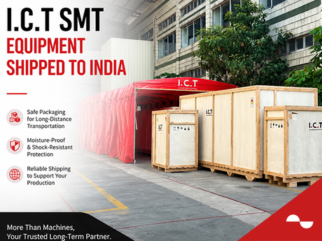 I.C.T Ships SMT Equipment to India.jpg