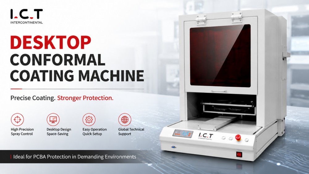 I.C.T Desktop coating machine I.C.T Máy phủ bàn