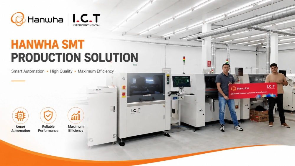 I.C.T Hanwha SMT D&acirc;y chuyền sản xuất.webp