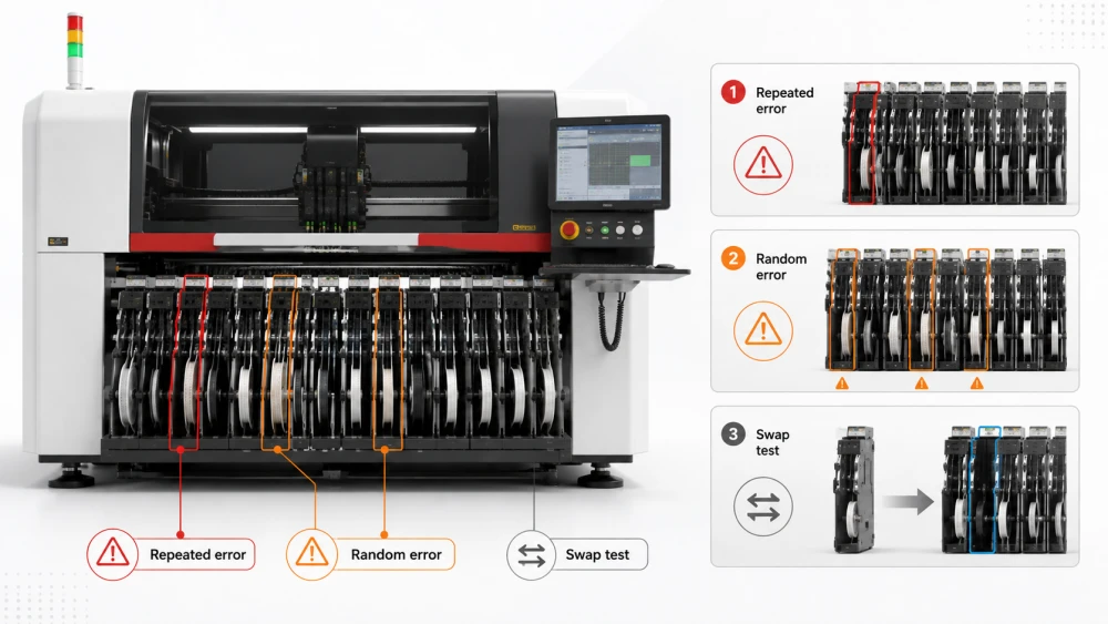 X&aacute;c định mẫu lỗi trước khi điều chỉnh Feeder.webp
