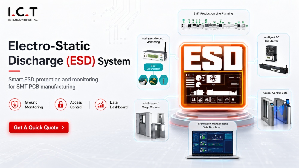 Hệ thống ph&oacute;ng tĩnh điện (ESD) trong sản xuất SMT PCB